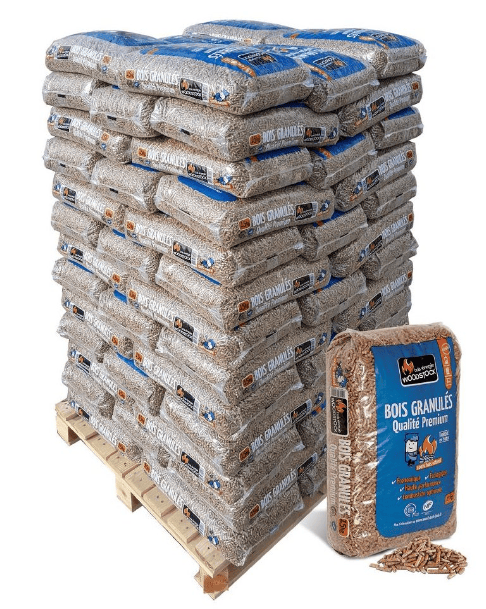 pallets WOODSTOCK Wood pellets – 144 Bags of 15 kg thumbnail